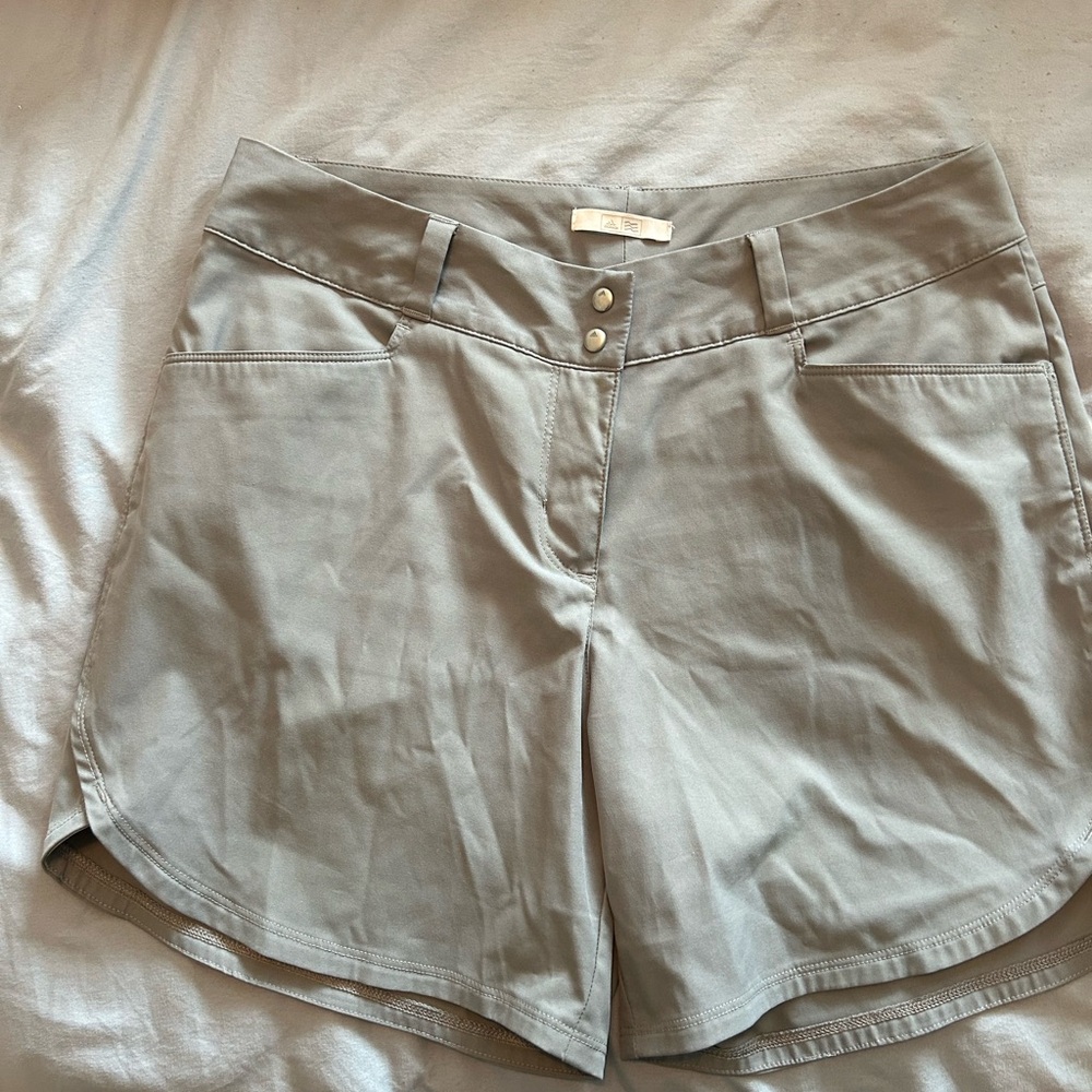Adidas Women's Gray Essentials Golf Shorts